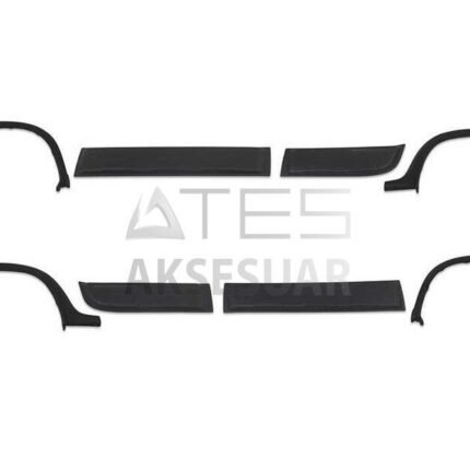 Dacia Duster Çamurluk ve Kapı Dodik Set 12 Parça ABS 2010-2017 Arası