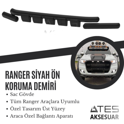 FORD RANGER SİYAH ÖN KORUMA SNAKE  SERİSİ
