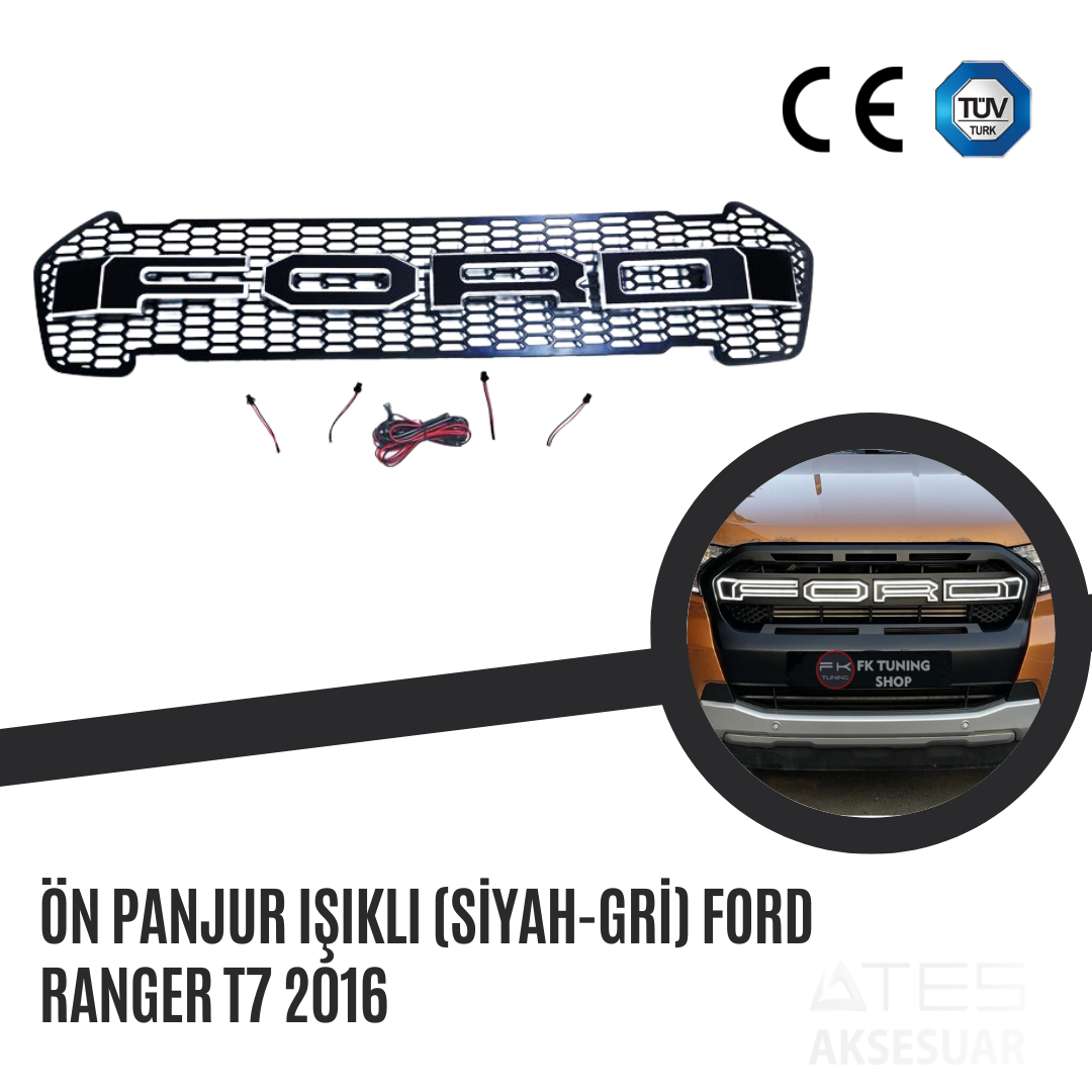 stop-lamba-seti-siyah-ledli-ford-ranger-ates-aksesuar-73.png Ön Panjur Işıklı (Siyah-Gri) Ford Ranger T7 2016 - Görsel 1