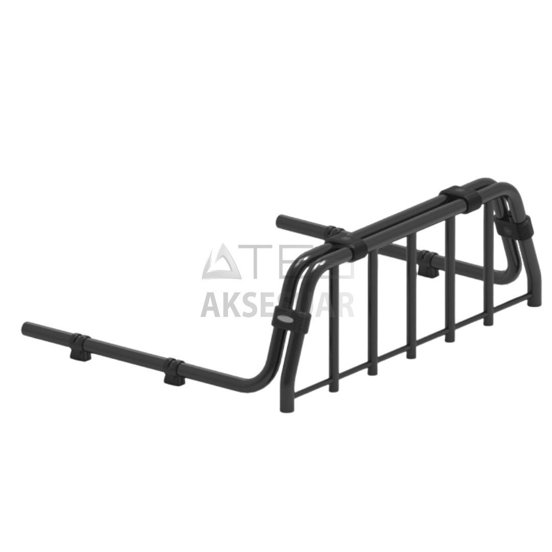 village-master-black-picku-boru-tip-rollbar-9.jpg SSANGYONG MUSSO GRAND 2019+ VİLLAGE MASTER BLACK PİCKUP BORU TİP ROLLBAR - Görsel 1