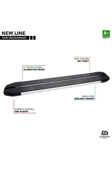 IMG-5627524541615783914.jpg S-dizayn Toyota Hilux 7 Newline Aluminyum Yan Basamak 203 Cm 2006 - Görsel 1