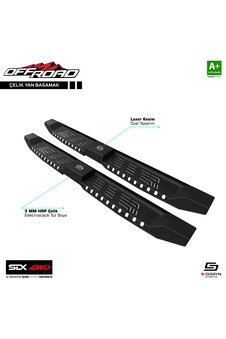 S-Dizayn SDX 4WD Off Road VW Amarok Çelik Yan Basamak 205 Cm V2 2