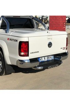 Volkswagen Amarok Logolu Krom Arka Basamak2012.2017Aqm