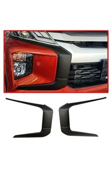 Mitsubishi L200 2019 Sonrası Ön Tampon Çıta Kaplama Siyah