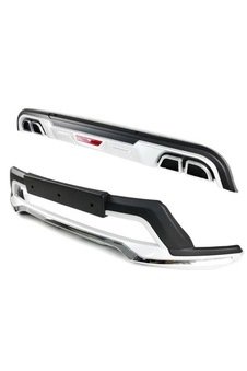 Kia Sportage İçin Uyumlu Ön Ve Arka Koruma 2019+ Çift Çıkış Egzoz